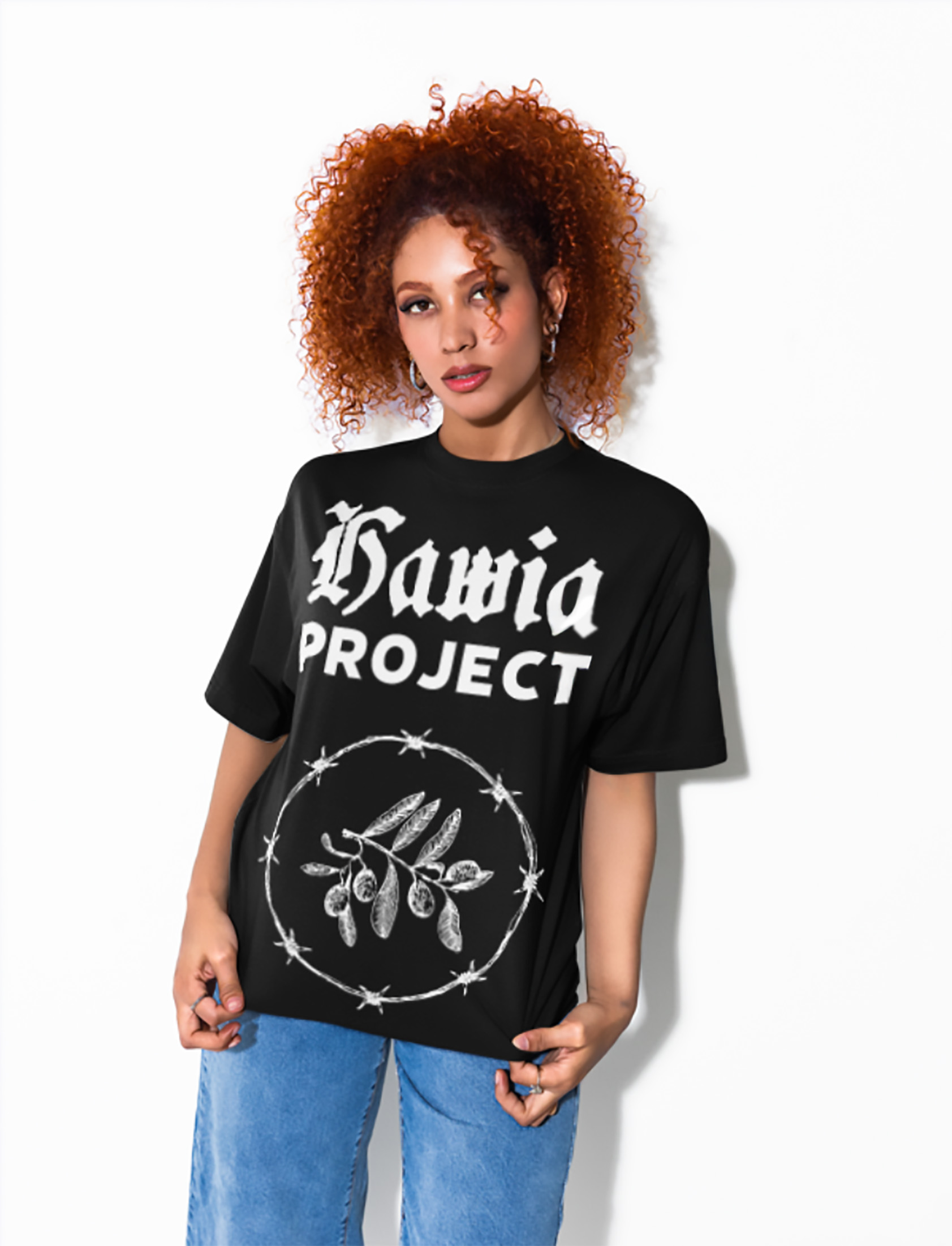 t-shirt merch hawia project print design graphique label indépendant femme