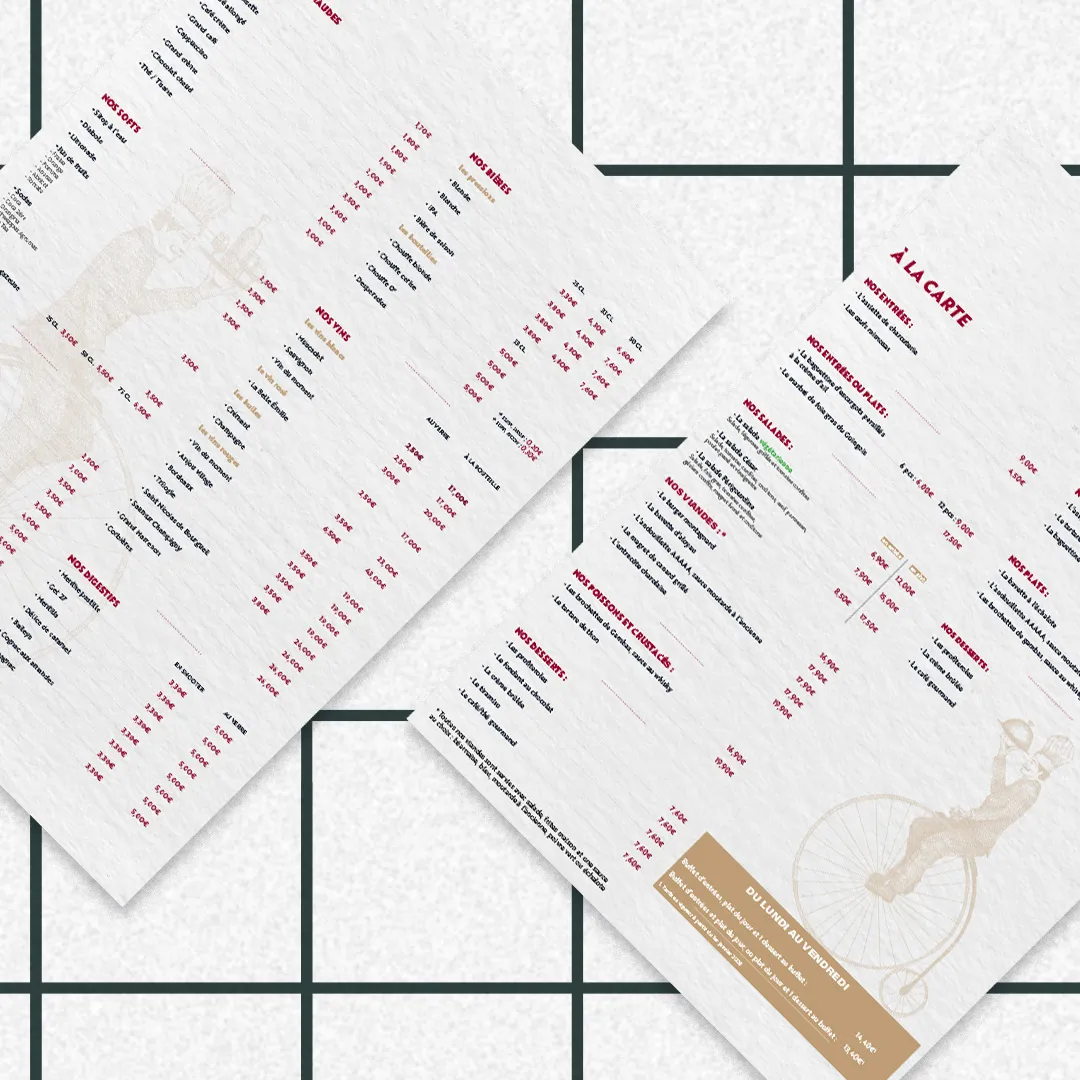 Brand design restaurant - direction artistique freelance biarritz